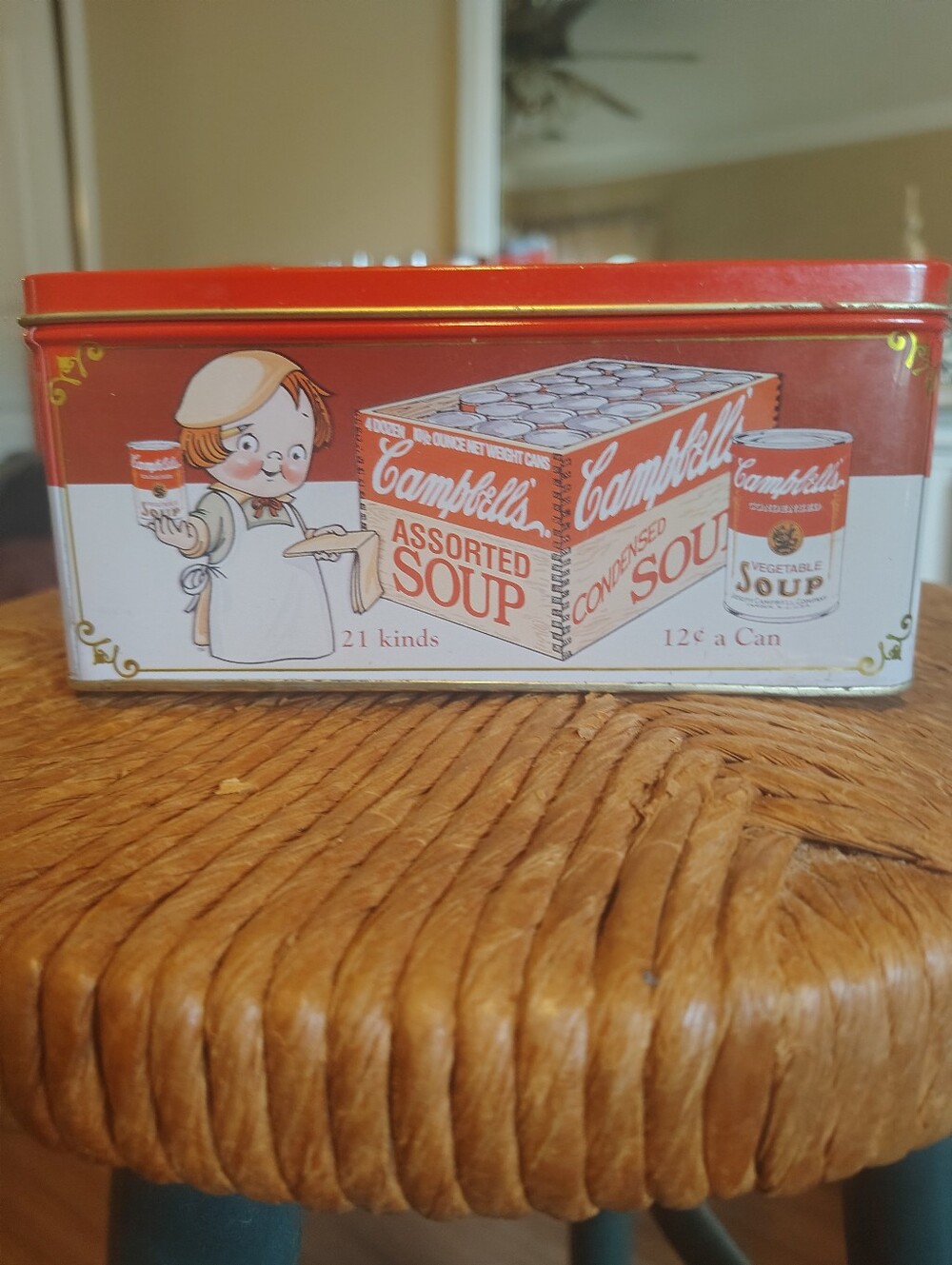 Vintage Red Soup Decorative Tin - Picture 5 of 7